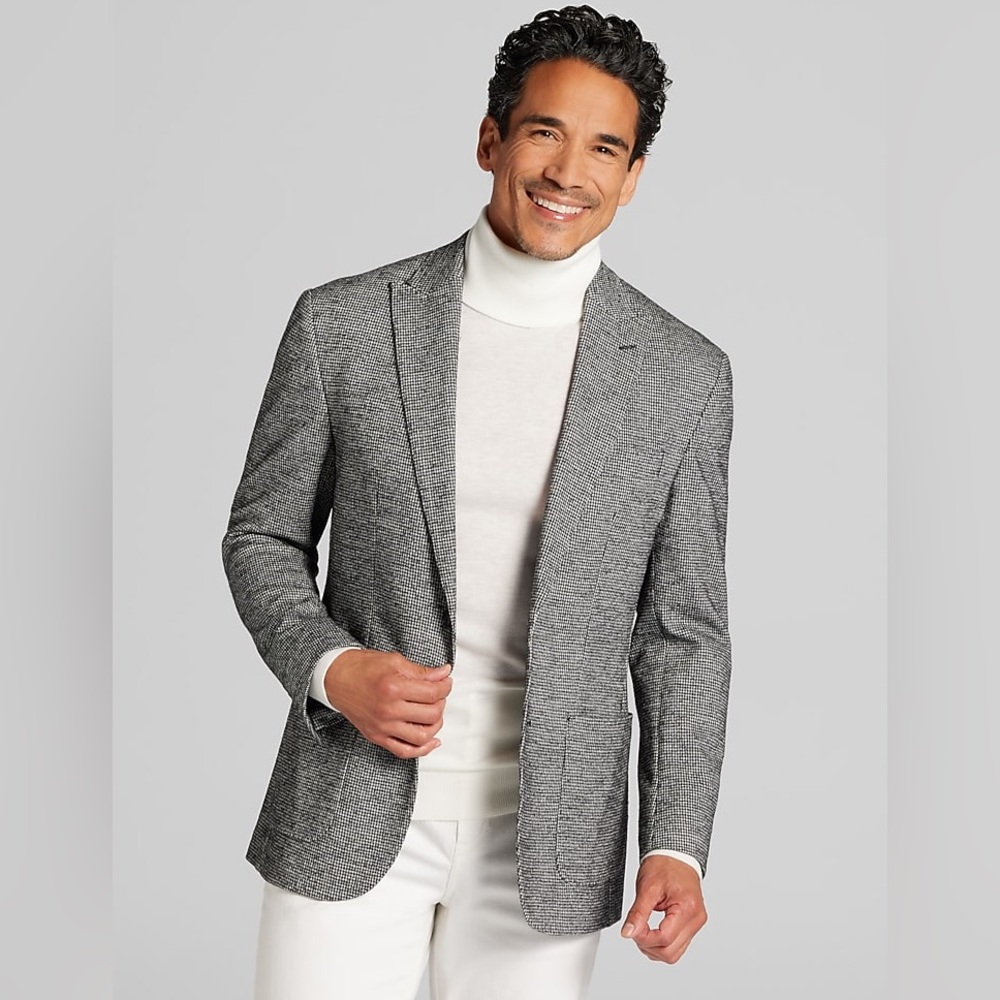 NWOT Joseph Abboud Modern Fit Houndstooth Sport Coat Men’s 44 Short
